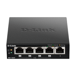 Switch D-Link DGS-1005P, 5x 10/100/1000 Mbps, PoE